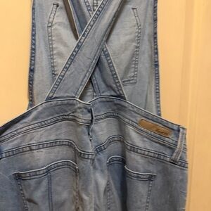 Anthropologie Level 99 Sky Blue Women's Denim Overalls